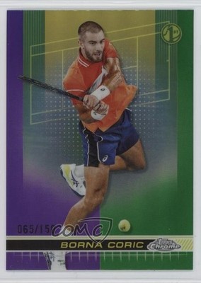 2024 Topps Chrome Purple & Green Refractor 65/150 Borna Coric #9 Rookie RC 1l2