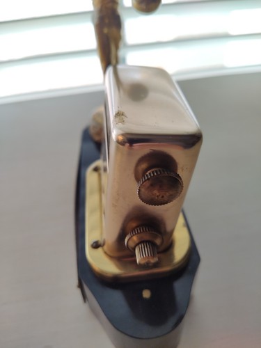 VTG 1957 Metal Bowling Trophy With Brass Flip Perpetual Calendar Marble Base - Picture 11 of 16