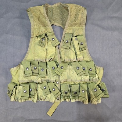USGI 1974 Vietnam 40mm Grenade Carrier Vest Medium OG-106 M79 M203 Lite Indus