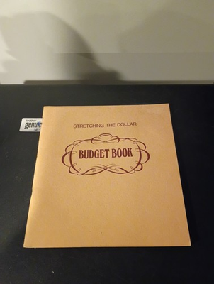 #ad Vintage 1954 Stretching The Dollar Budget Book Clean No Entries $5.99