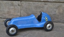 VINTAGE RARE Blue L. M. COX CO. THIMBLE DROME SPECIAL 8 PUSHER Car