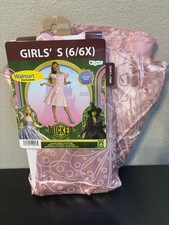 Glinda Child Costume Size Small 6/6X Pink Wicked Movie Themed Dress New