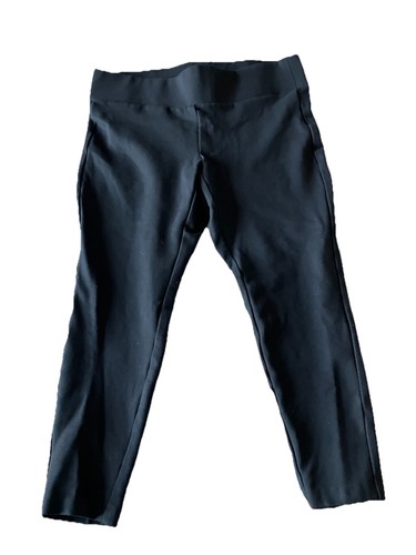 Leggings cortos negros tórridos talla 1 cintura elástica pantalones deportivos de salón - Imagen 1 de 4