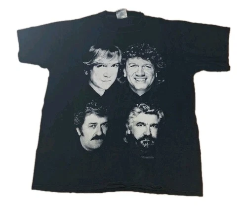 The Moody Blues T-Shirt Black Cotton Rock Conce 1990s vintage concert t-shirt, vintage, single stitch, B+ condition