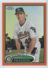 2012 Topps Chrome Retail Orange Refractor Brad Peacock #163 0f8