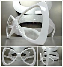 OVERSIZED EXAGGERATED Retro Clear Lens EYE GLASSES Big Bow Butterfly Shape Frame