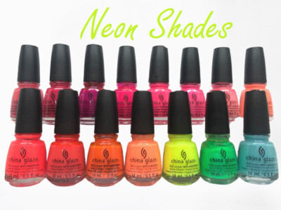 China Glaze Nail Lacquer - NEON Shades - Pick Your Color 0.5oz - Fast Shipping
