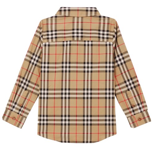 Authentic Burberry Children Boys Nova Check Plaid Button Down Shirt Size 10Y - Picture 2 of 8