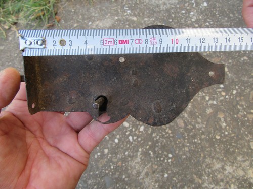 ANTIQUE SWISS HAND FORGED HANDMADE 17 18TH C DOOR LOCK CASTLE TOWER BLACKSMITH - Picture 9 of 10