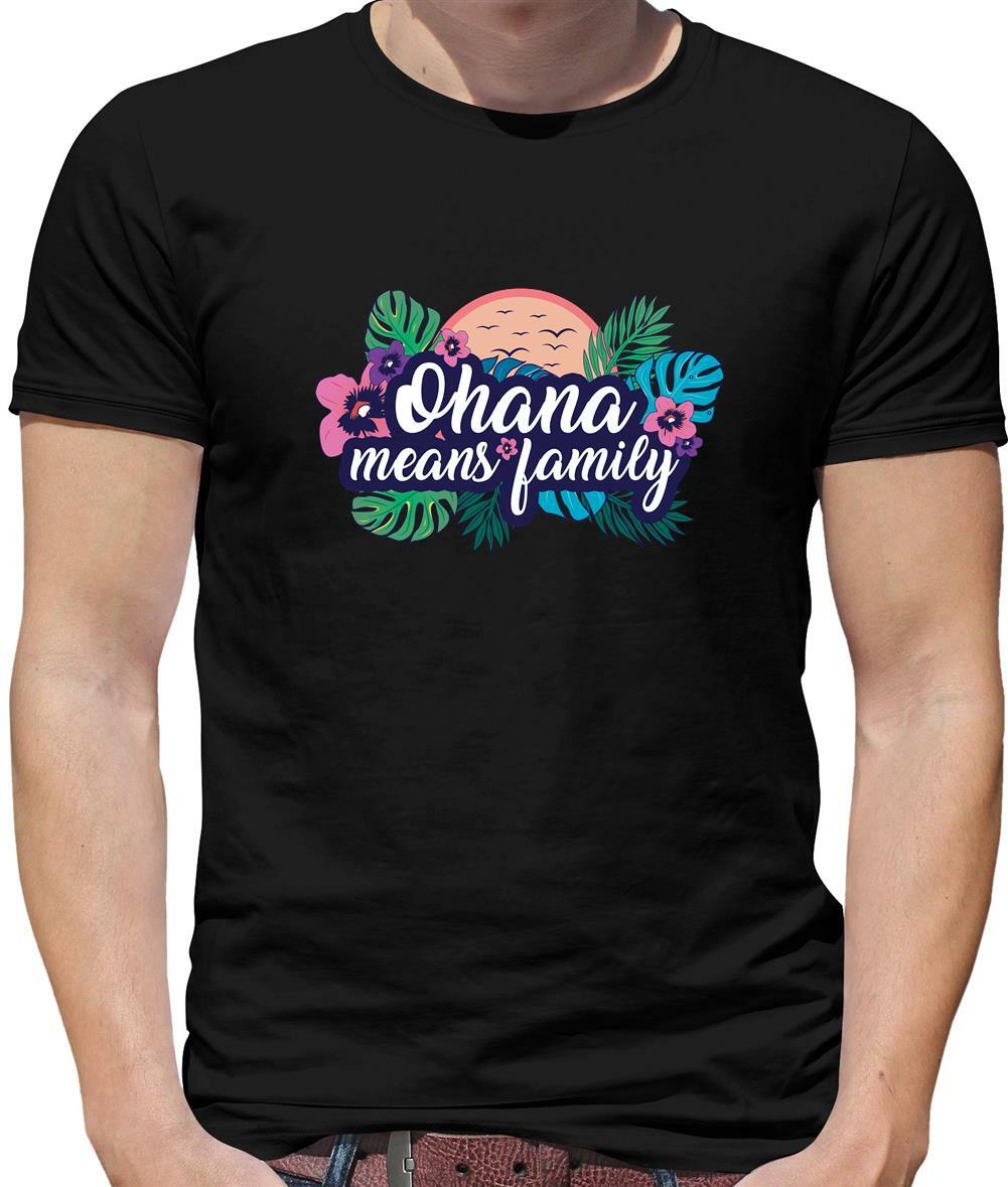 Ohana Means Family Mens T-Shirt - Lilo - Stitch - Film - Animation