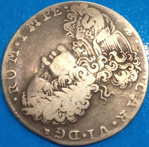 Napoli Tari 1715 20 grana Italy CARLO VI Habsburgo silver - Picture 3 of 8