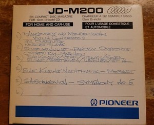 Pioneer 6 Disc Magazine Cartridge For Home & Car Use JD-M200
