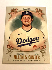 2021 Topps Allen & Ginter Baseball #208 - Trevor Bauer - Los Angeles Dodgers