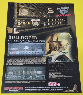 4. Fame Bulldozer Rectifier - M. Schmidt Grave Digger Metal Werbung advertising