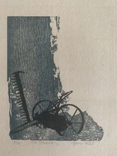 Paul B. Turecki (1946-2001) "Old Machinery"  Signed Numbered Woodcut