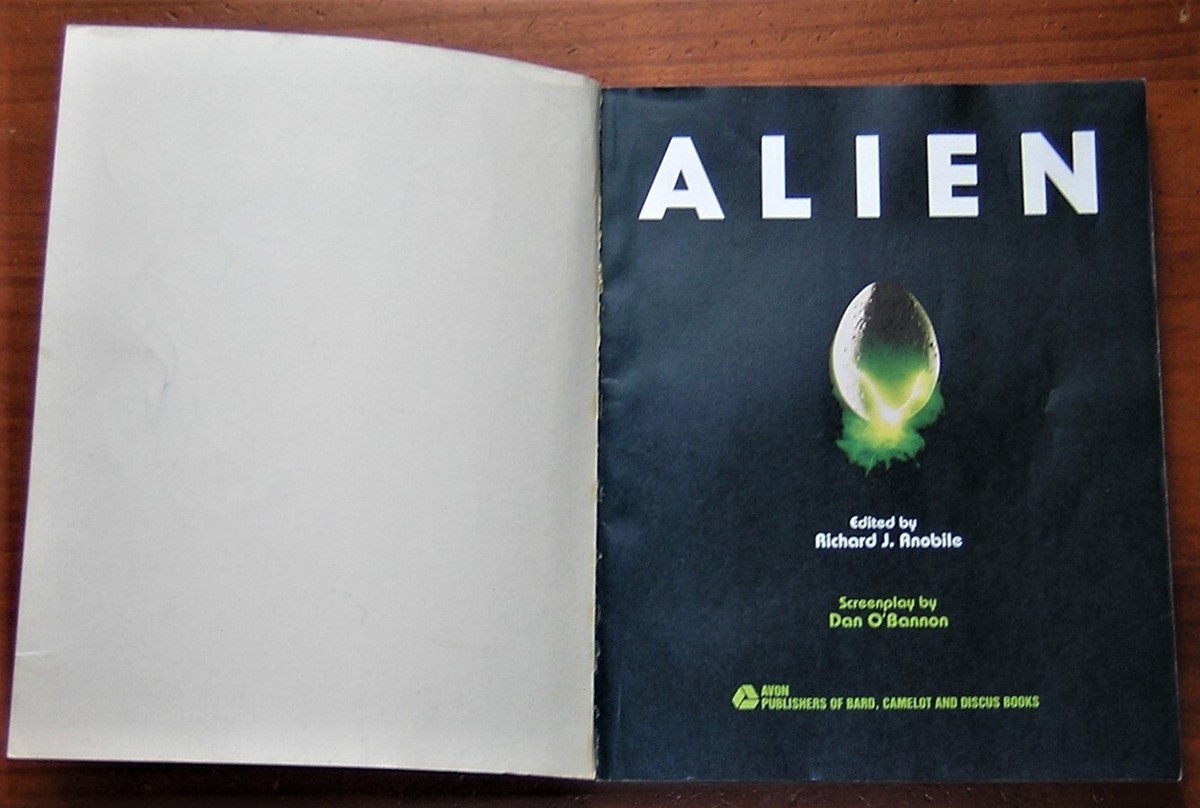Alien: The Movie Novel・エイリアン・ムービーノベル Alien Movie Novel Edited by Richard J. Anobile Avon