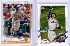 New York Mets 2019 Topps Opening Day #133 Jeff McNeil RC 2021 #21 Brandon Nimmo