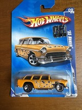 2009 Hot Wheels Heat Fleet Series - 55 Chevy Nomad - 910 - 125166 2009 Hot Wheels Heat Fleet Series - 55 Chevy Nomad - 910 - 125166