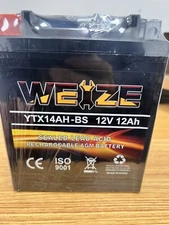 Weize YTX14AH-BS High Performance - Maintenance Free-Sealed AGM