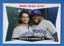 2020 Topps Archives 1960 Combo Cards #60CC-GB Bo Bichette Vladimir Guerrero Jr.