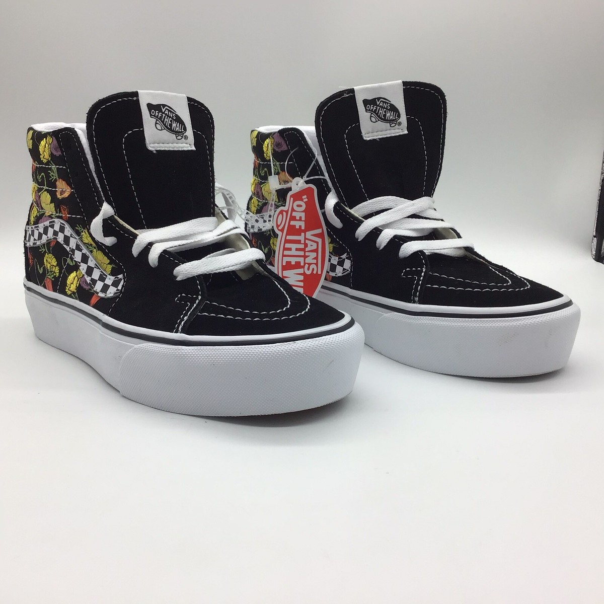 VANS SK8-HI PLATFORM COLORFUL POPPY (CHECKERBOARD) SNEAKERS