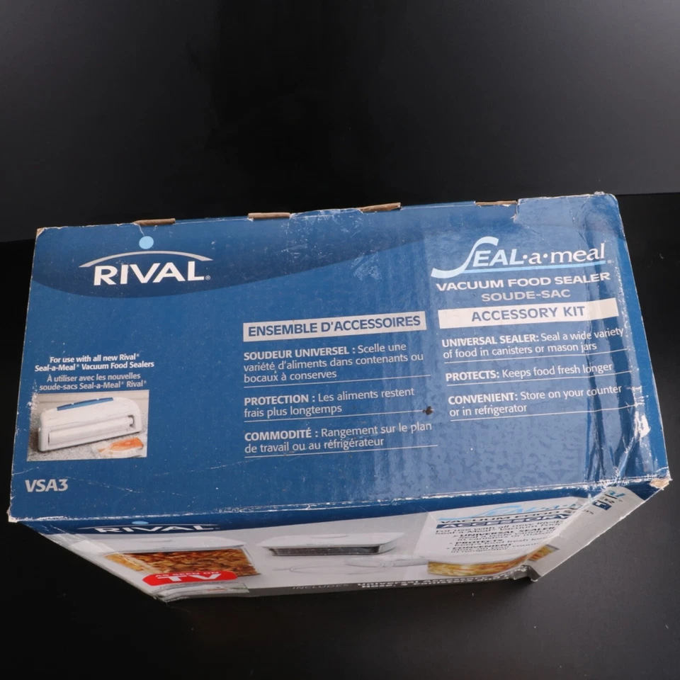 Kit de accesorios sellador de manguera tapa de 3 botes Rival Seal-A-Meal VSA3 Foto 4 de 4