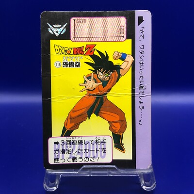 ドラゴンボールカードダスNo.215 Son Goku 215 Dragon Ball Z Bandai Carddass Card 1990's Retro