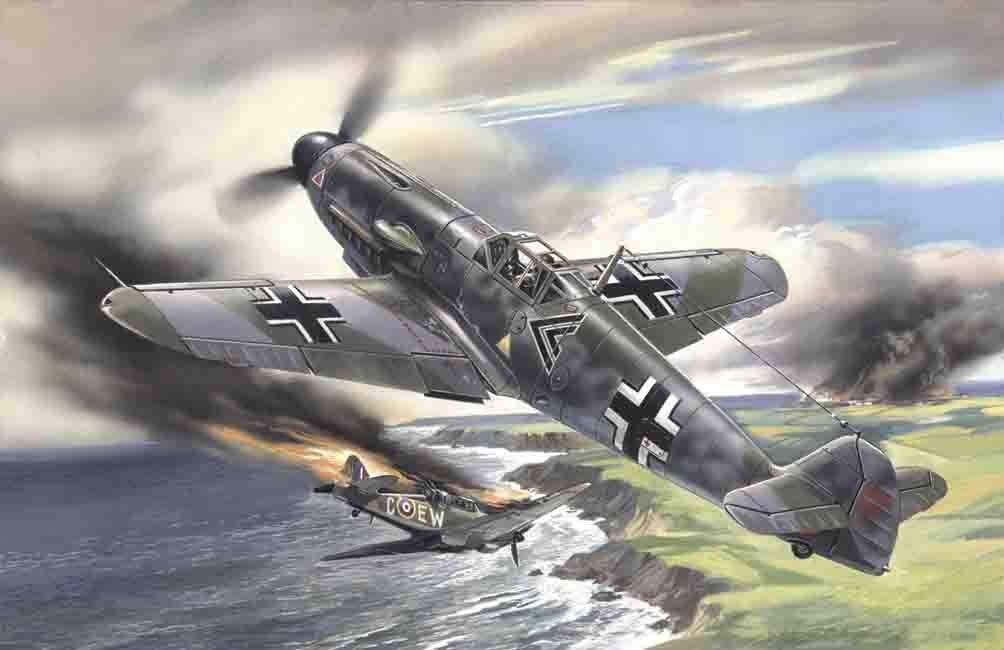 Icm 48102 - 1:48 Messerschmitt Bf 109F-2 WWII - New