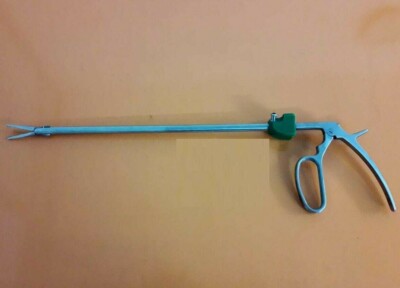 SS Laparoscopic Hemo Lock Hem-o-lok Clip Applicator Instruments 10mm x 450mm