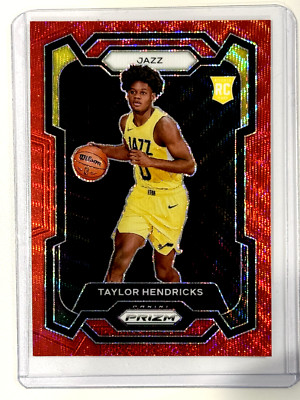 2023 Prizm Basketball Taylor Hendricks Ruby Wave #161 Utah Jazz