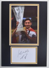 Jesus Navas Signed Autograph A4 photo display Seville Football COA AFTAL