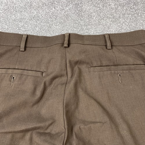 Axist Straight Leg City Dress Pants Men's 34x30 Brown Flat Front - Picture 4 of 11