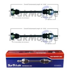 SurTrack Pair Set of 2 Rear CV Axle Shafts For BMW E36 318i 318is