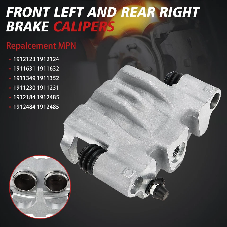 Front Brake Caliper W/Pads for Polaris Ranger Crew 570 4X4 2014-2021 1912123 — 第 4/4 张图片
