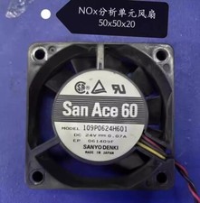 Sanyo 109P0624H601 6015 DC24V 0.07A 6CM 3-Wire Cooling Fan
