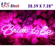 CALCA LED Neon Sign Bride to be Integrative Sign Length 28.59 X 7.28inches Pink