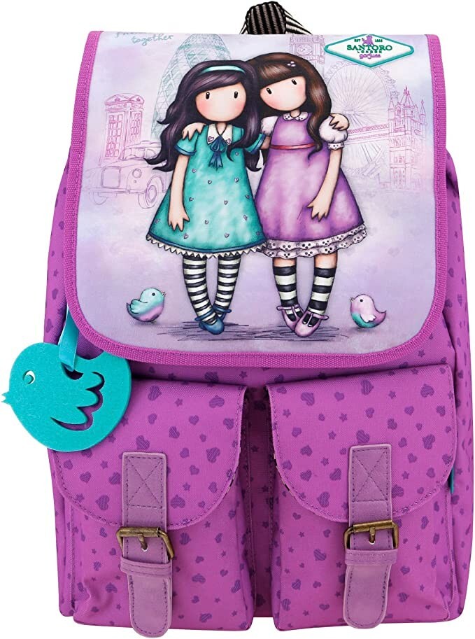 Santoro Gorjuss Friends Walk Together Rucksack Backpack New With Tags