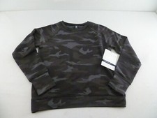 NEW Girls Athleta Cozy Cross Your Fingers Sweatshirt- Dark Camo-Large