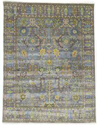 Handmade Osh Chobi Oriental Rug Floral Tree of Life Design Large Carpet 8X10 ft