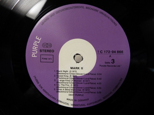 DEEP PURPLE MARK i & ii 1973 ROCK 2XLP VINYL ALBUM - Picture 7 of 7