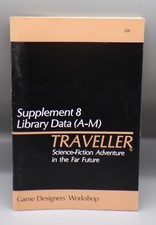 Vintage 1981 Game Designers Workshop TRAVELLER RPG Supplement 8 Library Data GDW