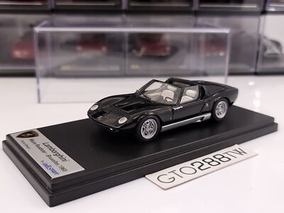ROMI.S MART ★2本 LookSmart 1:43 Lamborghini Miura Roadster Bruxelles 1968 Black