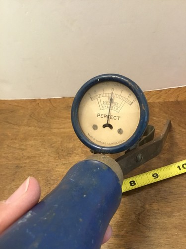 D.C. Volt Cell Tester Tool USA Blue Handle + & - 3 Volts Perfect Decor Vintage - Picture 2 of 9