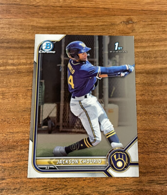 Jackson Chourio 2022 1st Bowman Chrome Prospects Rookie NRMT+