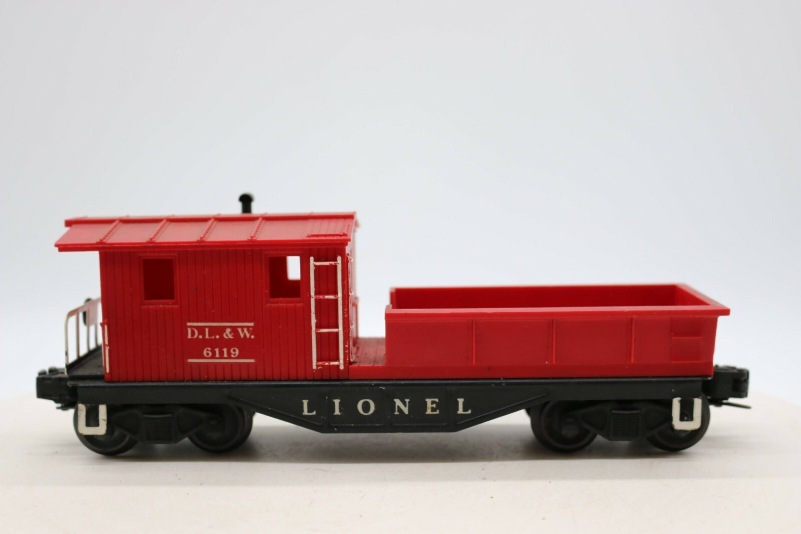 Lionel O Scale DL&W 6119 Red Work Caboose with Custom Painted Ladder & Chassis