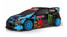 HPI KEN BLOCK 113080 1/18 Micro RS4 Ford Fiesta carrozzeria verniciata / funzionamento originale