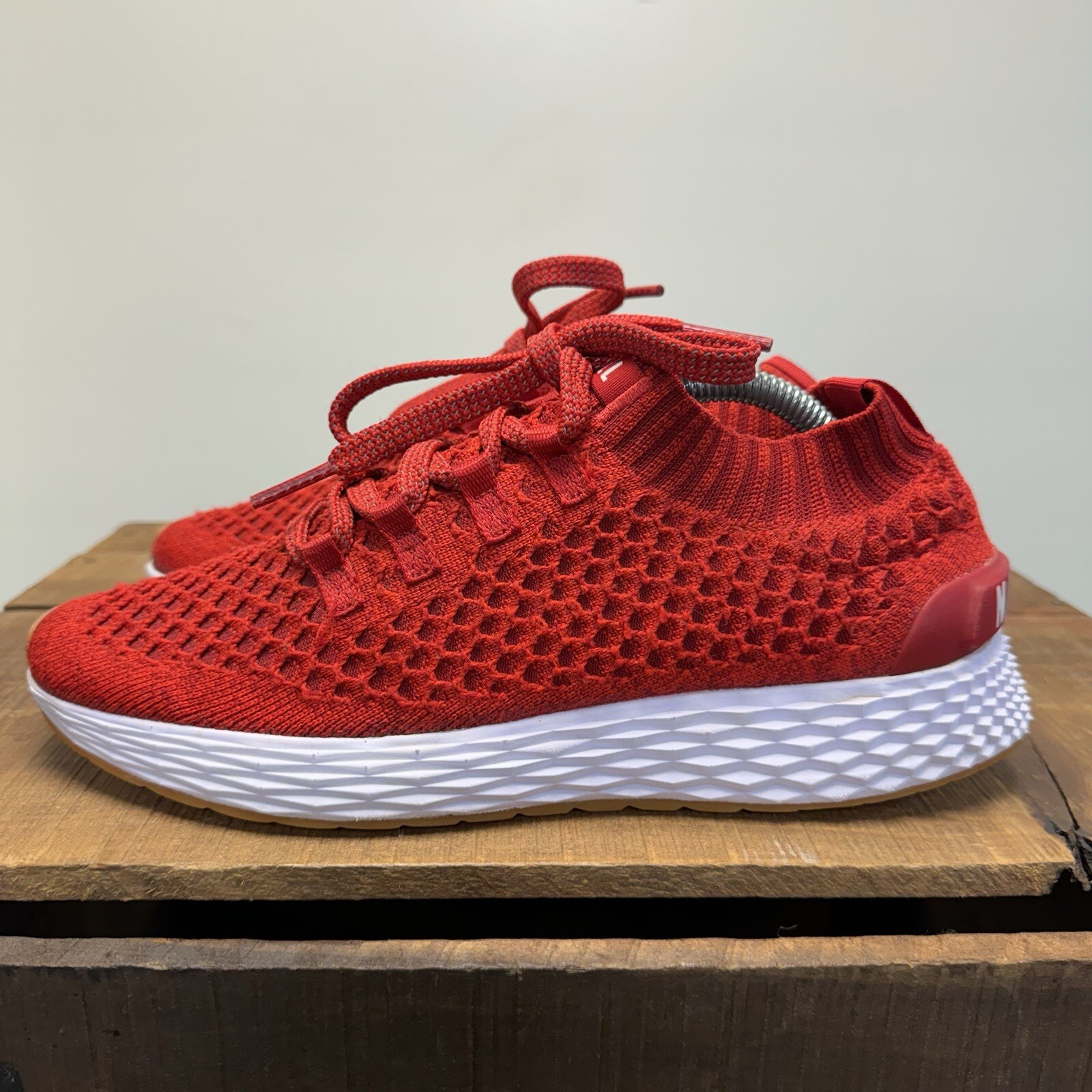 SAOLA Scarpe da corsa NOBULL Diamondknit Aspire rosso bianco gomma palestra uomo 8 donna 9 5