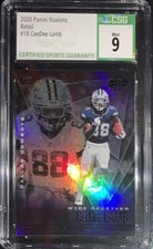 2020 Illusions Ceedee Lamb Retail RC Rookie Card #18 CSG 9. rookie card picture