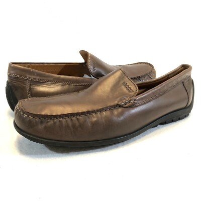 Ecco Brown Fusion Slip On Loafers Comfort Shoes Men's Size EU 45 US 12 