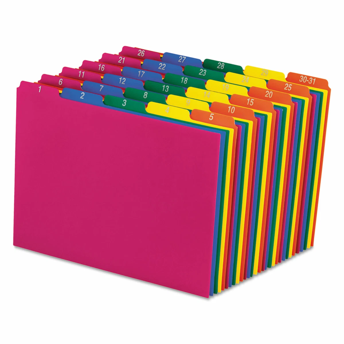 Pendaflex Top Tab File Guides Daily/1-31 1/5 Tab Polypropylene